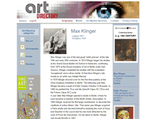Tablet Screenshot of max-klinger.com